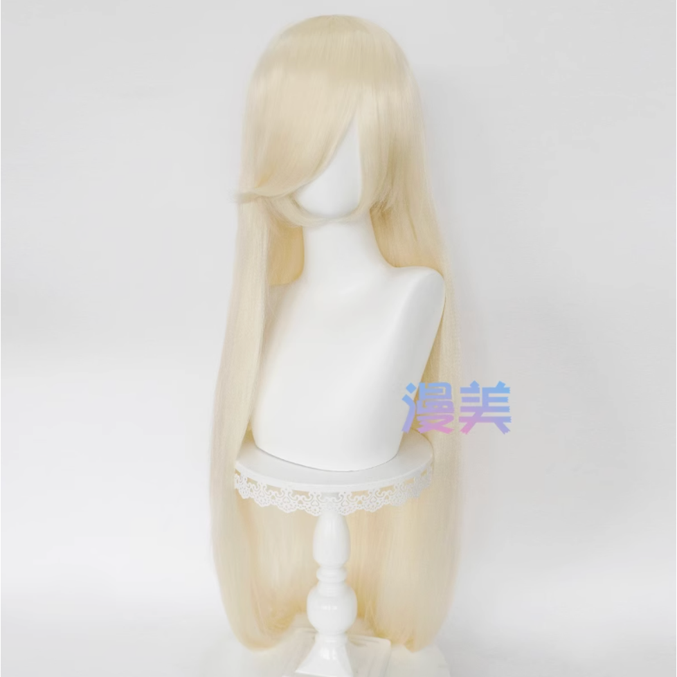 初心者♡Cosplay 假髮 亞克絲 玉米鬚 100cm 100公分 萬用款 長髮 直髮 長直髮 漫美 cos-規格圖2