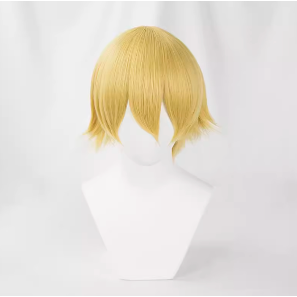 初心者♡Cosplay 假髮 千型 30公分 30cm 萬用款 短髮 少年款 金色 白色 粉紅色 cos-規格圖1