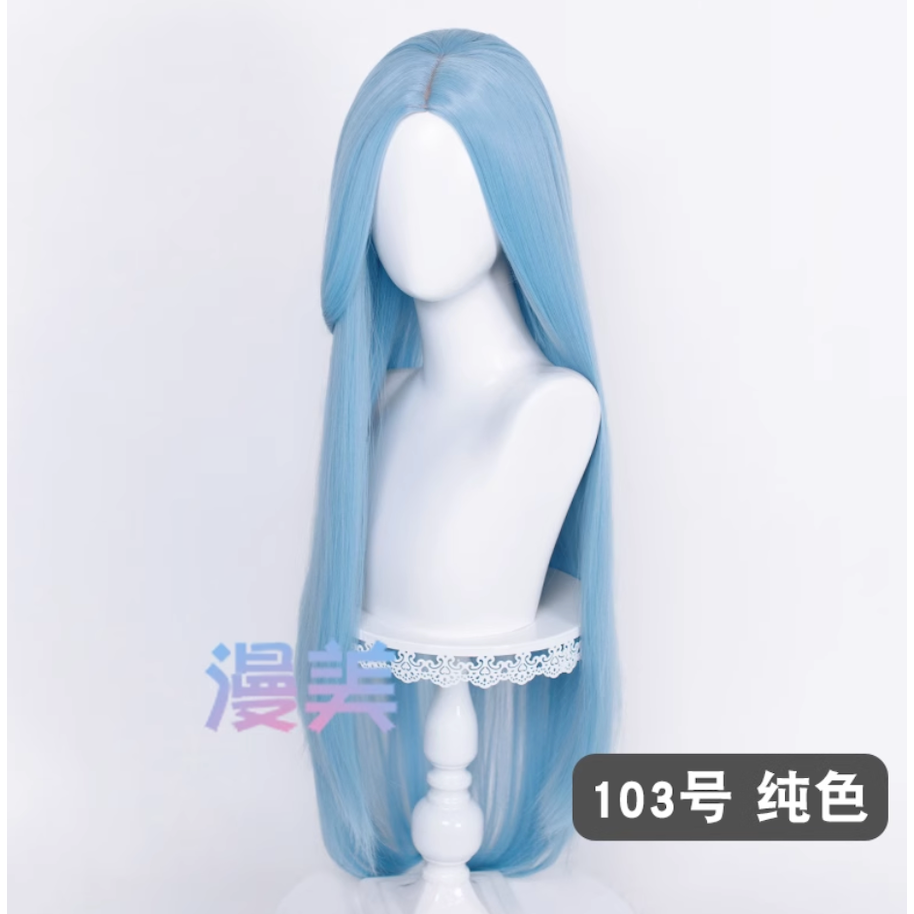 初心者♡Cosplay 假髮 中分 100cm 100公分 萬用款 長髮 直髮 長直髮 漫美 cos-規格圖1