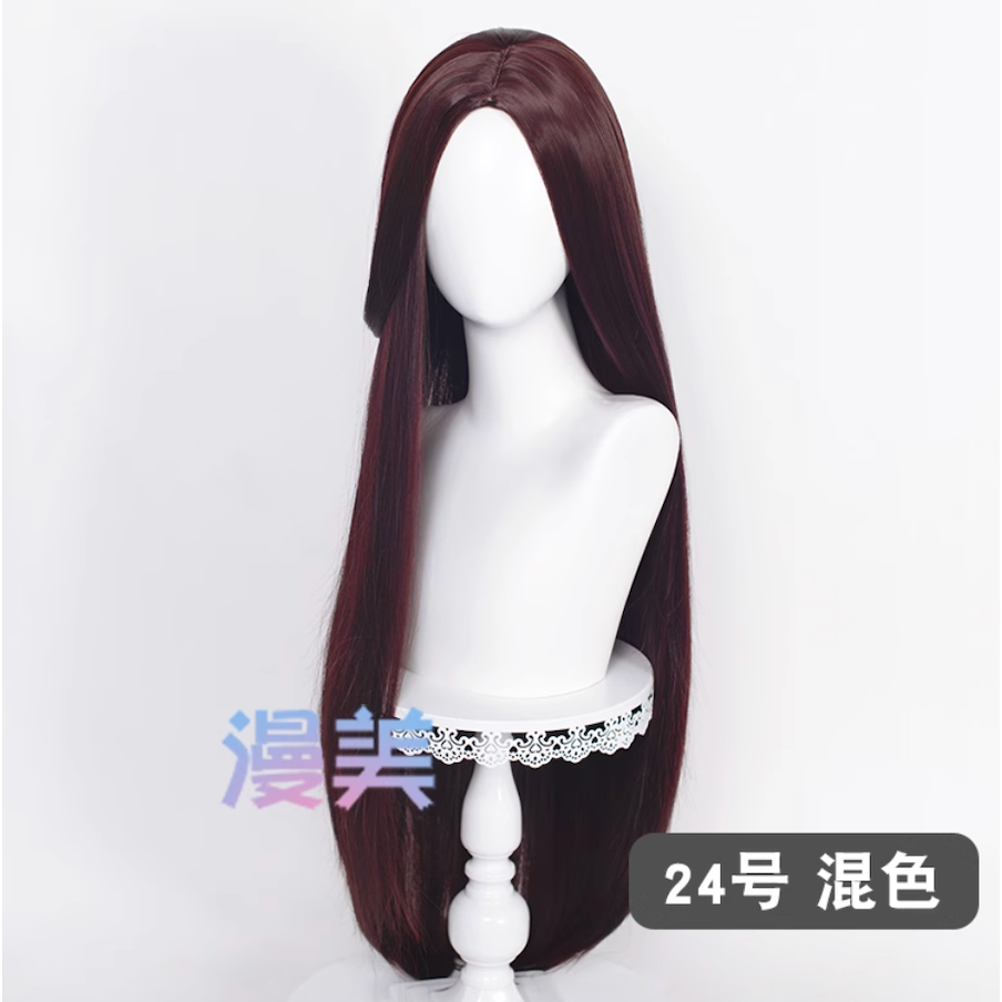 初心者♡Cosplay 假髮 中分 100cm 100公分 萬用款 長髮 直髮 長直髮 漫美 cos-規格圖1