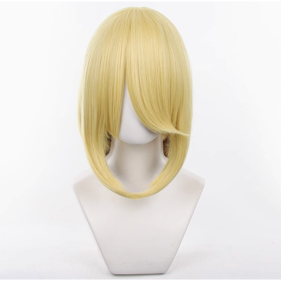 初心者♡Cosplay 假髮 40公分 40cm 萬用款 收臉 內扣 內彎 髮尾內收 千型 cos-規格圖1