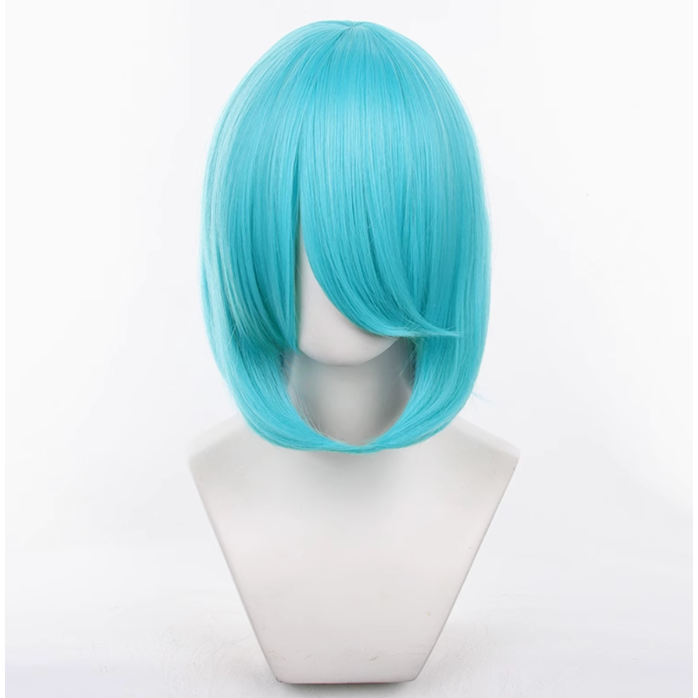 初心者♡Cosplay 假髮 40公分 40cm 萬用款 收臉 內扣 內彎 髮尾內收 千型 cos-規格圖1