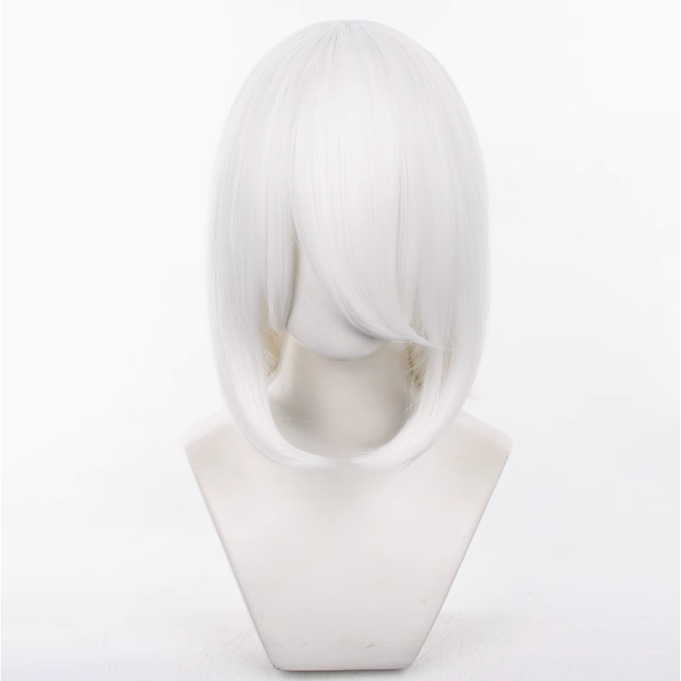 初心者♡Cosplay 假髮 40公分 40cm 萬用款 收臉 內扣 內彎 髮尾內收 千型 cos-規格圖1