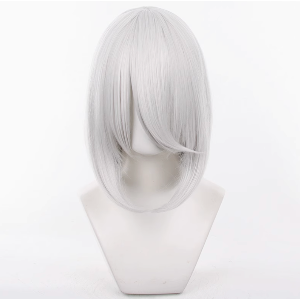 初心者♡Cosplay 假髮 40公分 40cm 萬用款 收臉 內扣 內彎 髮尾內收 千型 cos-規格圖1