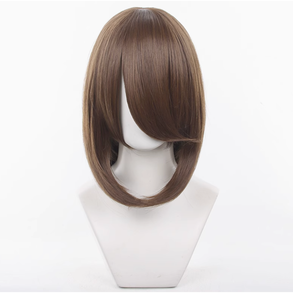 初心者♡Cosplay 假髮 40公分 40cm 萬用款 收臉 內扣 內彎 髮尾內收 千型 cos-規格圖1