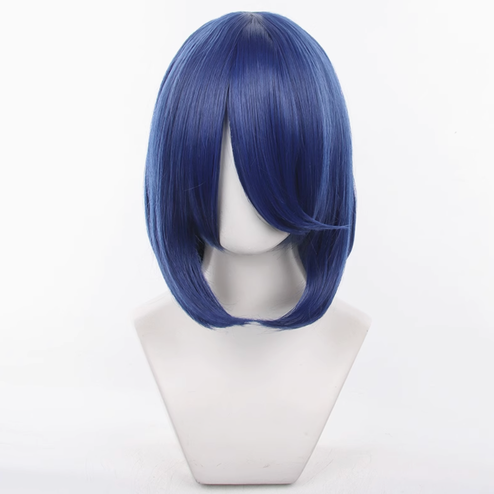 初心者♡Cosplay 假髮 40公分 40cm 萬用款 收臉 內扣 內彎 髮尾內收 千型 cos-規格圖1