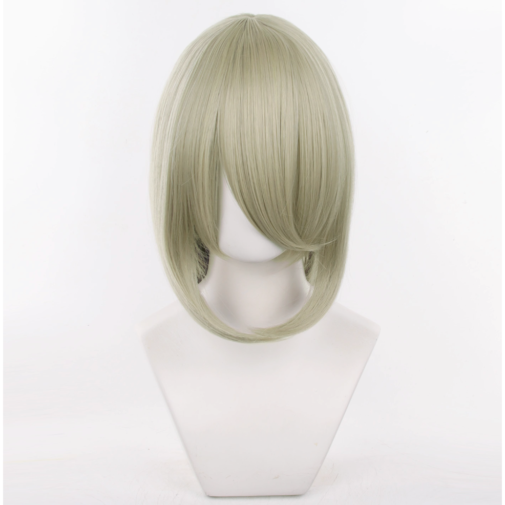 初心者♡Cosplay 假髮 40公分 40cm 萬用款 收臉 內扣 內彎 髮尾內收 千型 cos-規格圖1