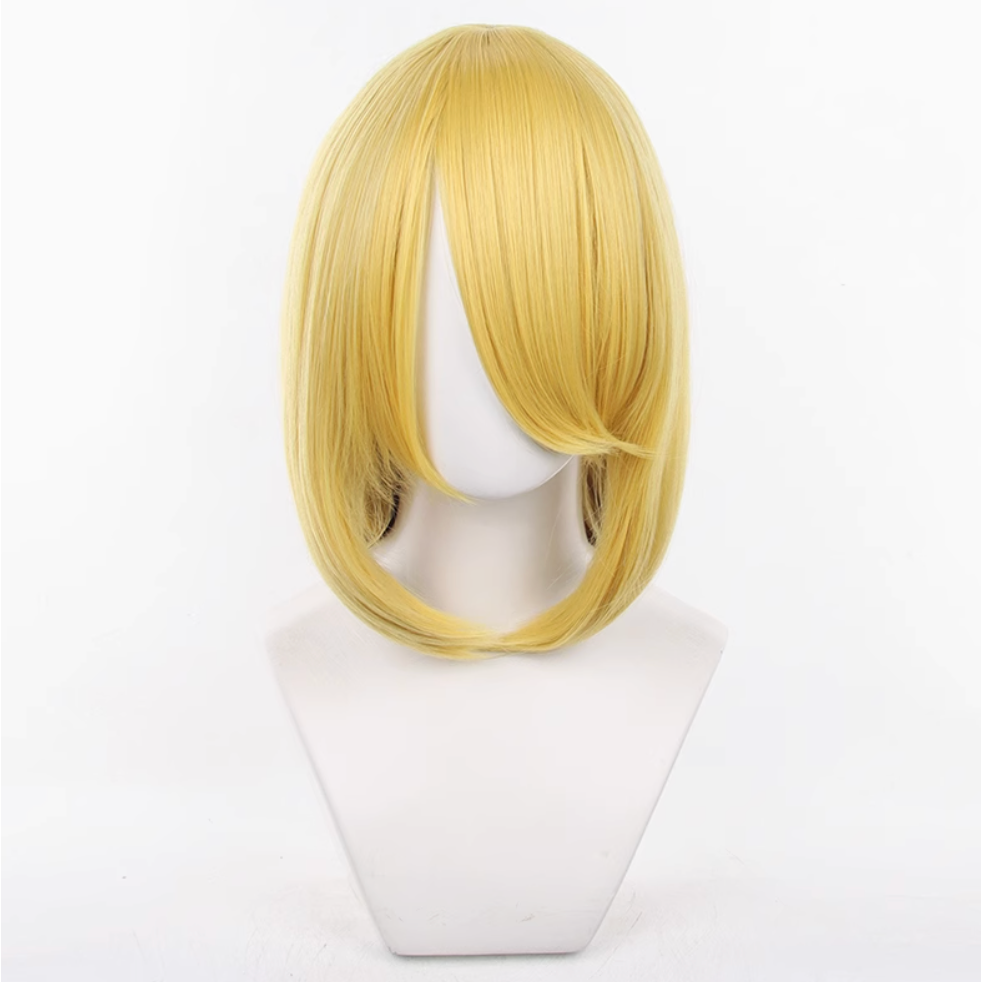 初心者♡Cosplay 假髮 40公分 40cm 萬用款 收臉 內扣 內彎 髮尾內收 千型 cos-規格圖1