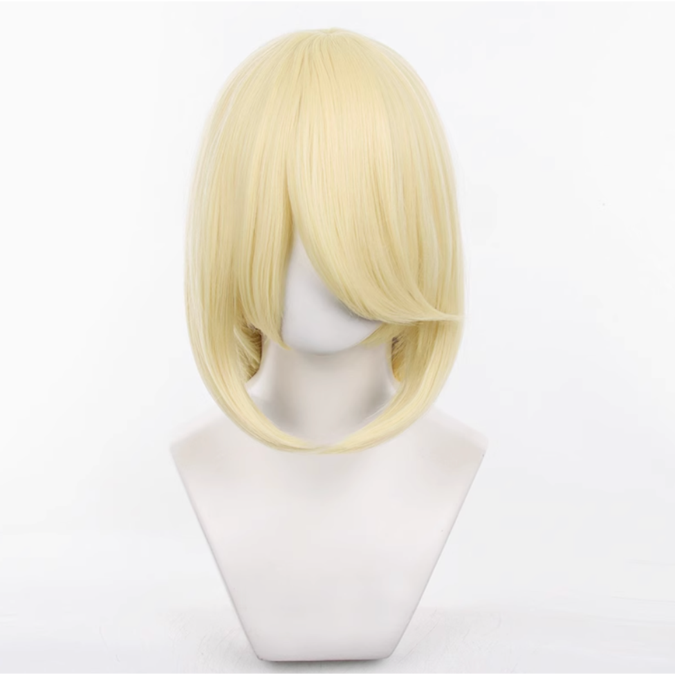 初心者♡Cosplay 假髮 40公分 40cm 萬用款 收臉 內扣 內彎 髮尾內收 千型 cos-規格圖1