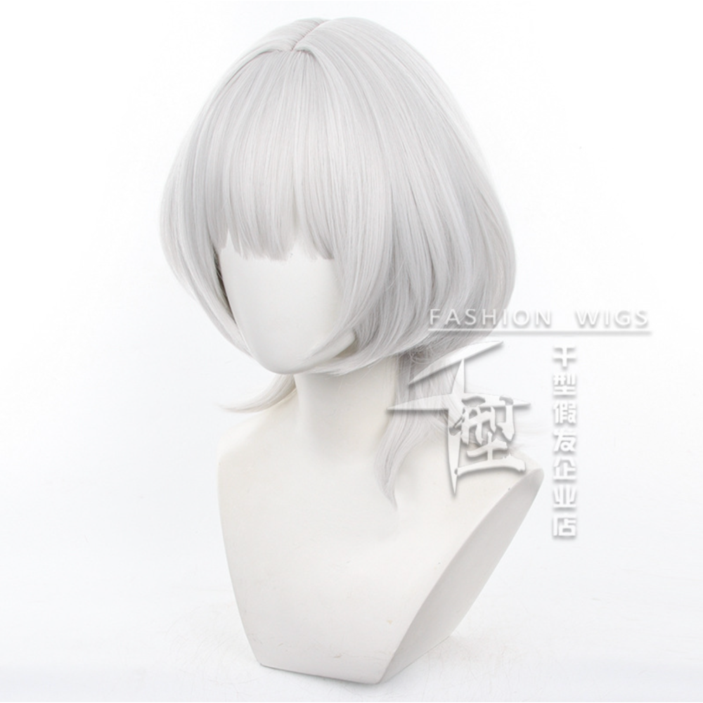 初心者♡Cosplay 假髮 要樂奈 白色 銀白色 BanG Dream! cos-細節圖2
