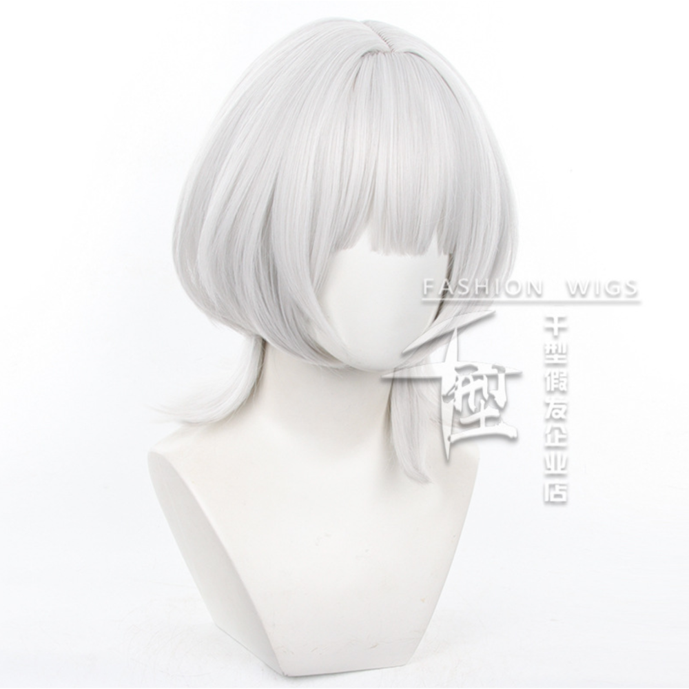 初心者♡Cosplay 假髮 要樂奈 白色 銀白色 BanG Dream! cos-細節圖3