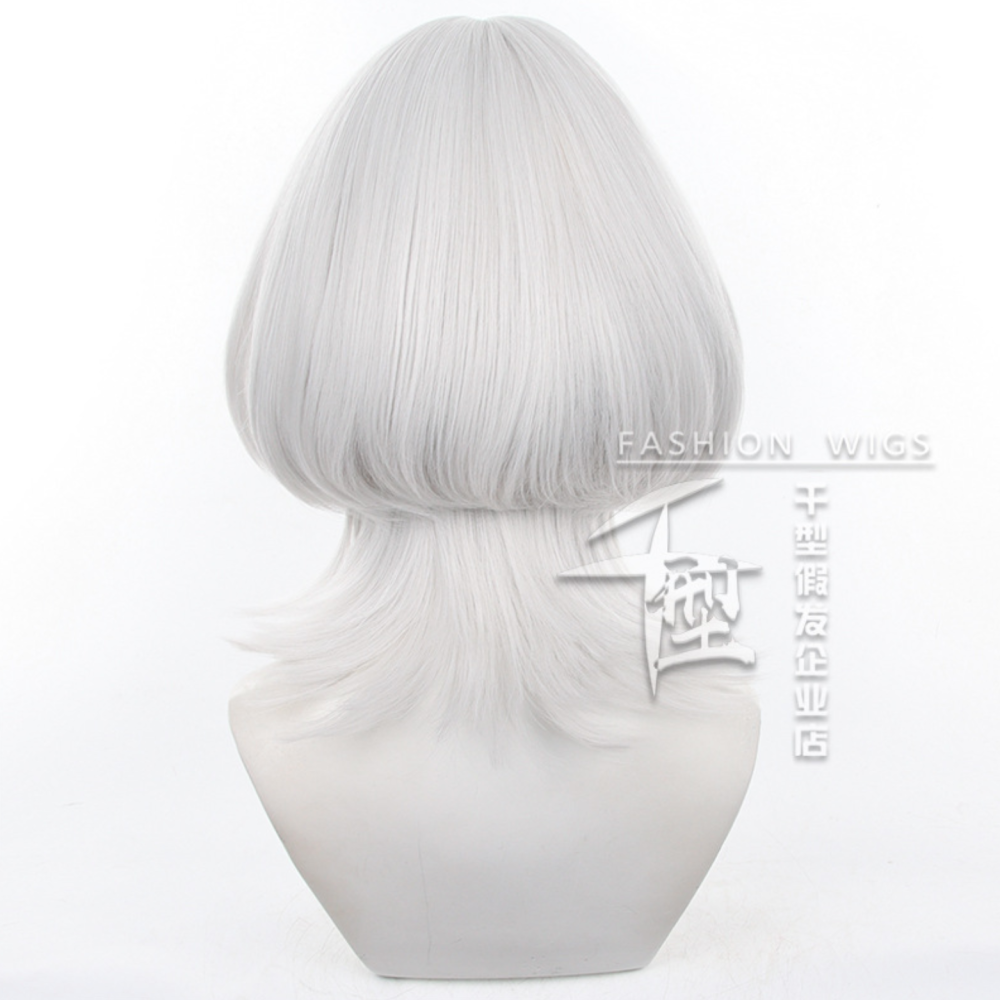 初心者♡Cosplay 假髮 要樂奈 白色 銀白色 BanG Dream! cos-細節圖4