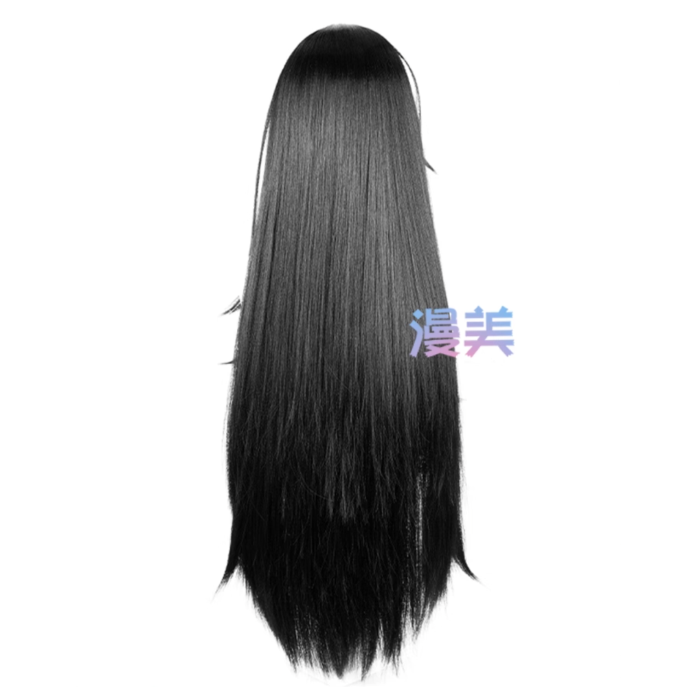 初心者♡Cosplay 假髮 子車甫昭 長髮 黑色 頭七怪談 cos-細節圖3