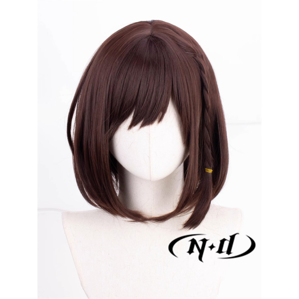 初心者♡Cosplay 假髮 東雲繪名 世界計畫繽紛舞台 咖啡色 棕色 短髮 cos-細節圖2