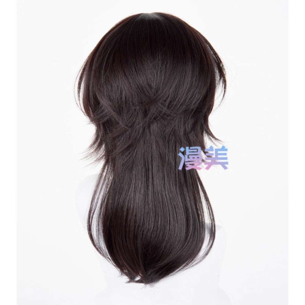 初心者♡Cosplay 假髮 玖蘭樞 吸血鬼騎士 深棕色 黑棕色 男角 狼尾 cos-細節圖3