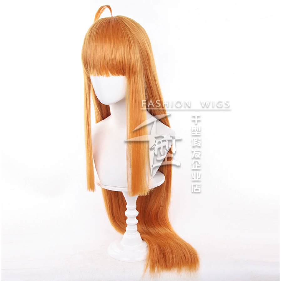 初心者♡Cosplay 假髮 佐倉雙葉 Persona5 女神異聞錄5 橘色 長髮 千型 cos-細節圖2