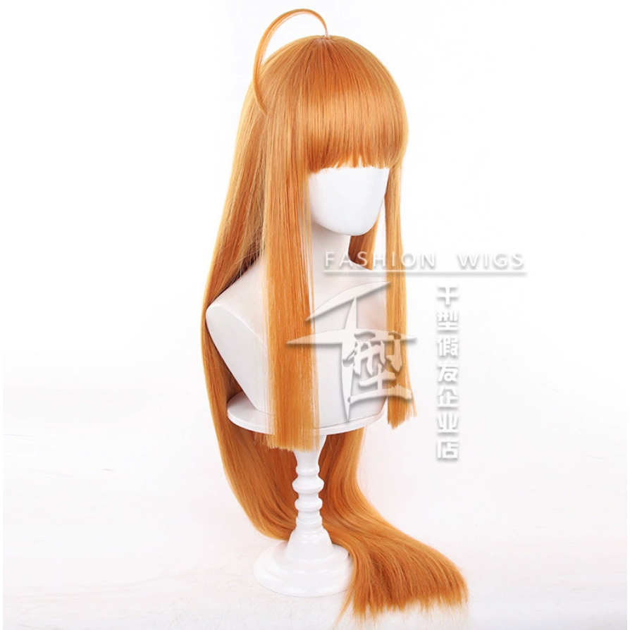 初心者♡Cosplay 假髮 佐倉雙葉 Persona5 女神異聞錄5 橘色 長髮 千型 cos-細節圖3