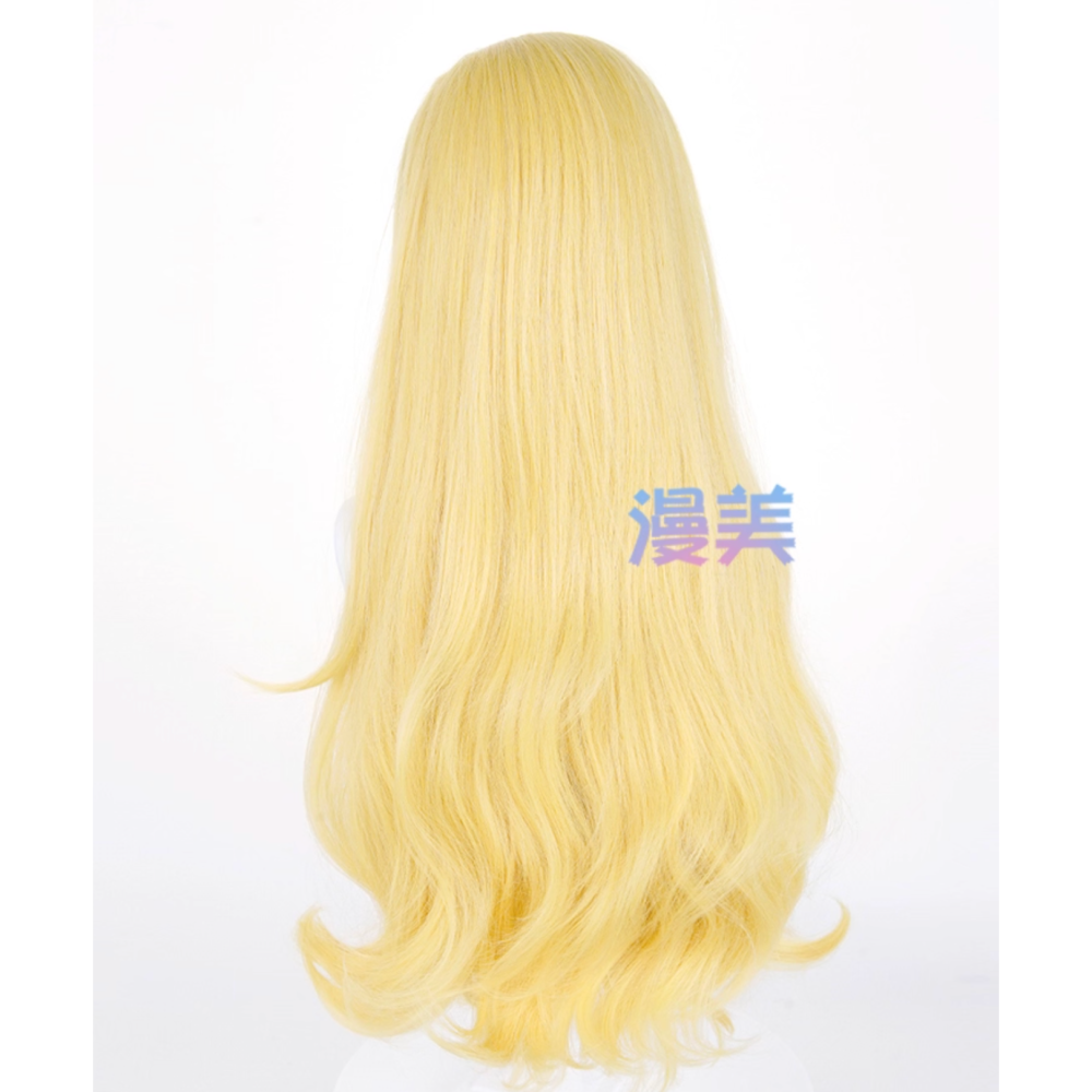初心者♡Cosplay 假髮 雲母真理奈 章魚嗶的原罪 金黃色 金色 捲髮 卷髮 cos-細節圖3