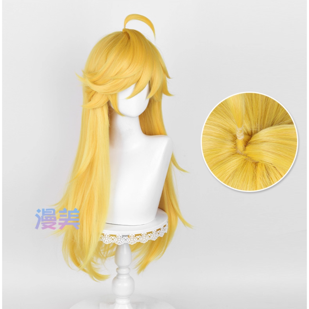 初心者♡Cosplay 假髮 Panty 吊帶襪天使 金黃色 金色 長髮 cos-細節圖2
