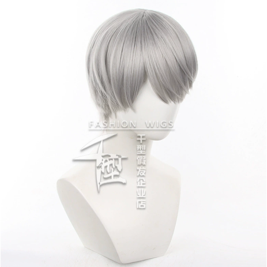 初心者♡Cosplay 假髮 鳴上悠 女神異聞錄4 Persona4 灰色 銀灰色 銀色 短髮 cos-細節圖2