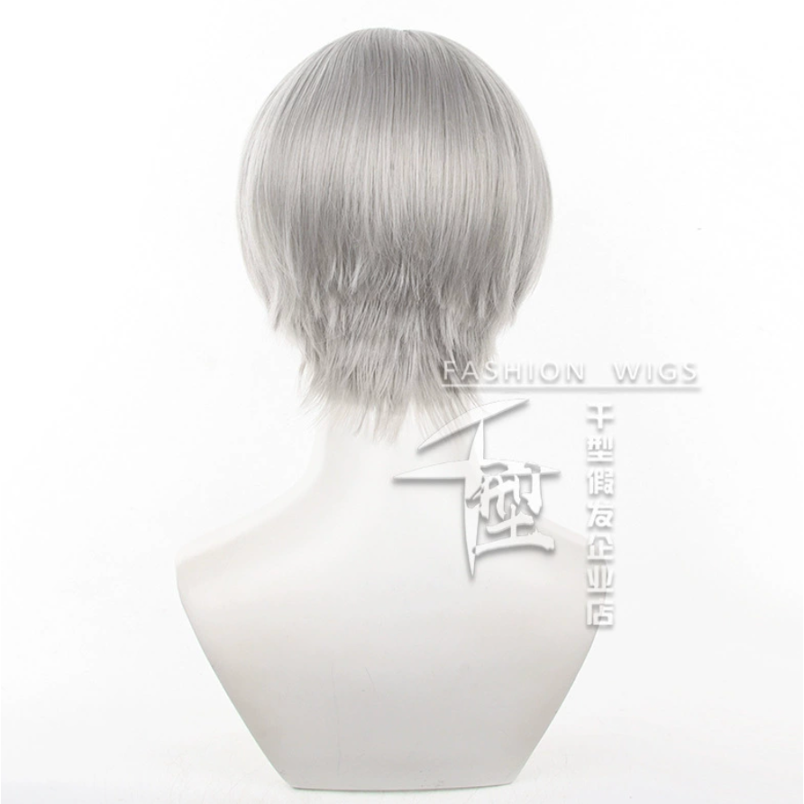 初心者♡Cosplay 假髮 鳴上悠 女神異聞錄4 Persona4 灰色 銀灰色 銀色 短髮 cos-細節圖4