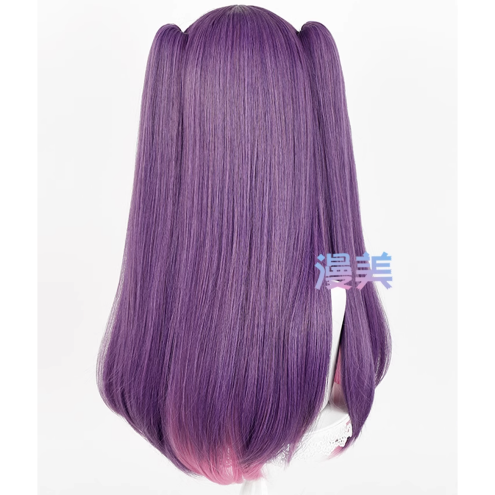 初心者♡Cosplay 假髮 米莉艾拉 橘美花莉 美花鈴 2.5次元的誘惑 紫色 雙馬尾 長髮 cos-細節圖3