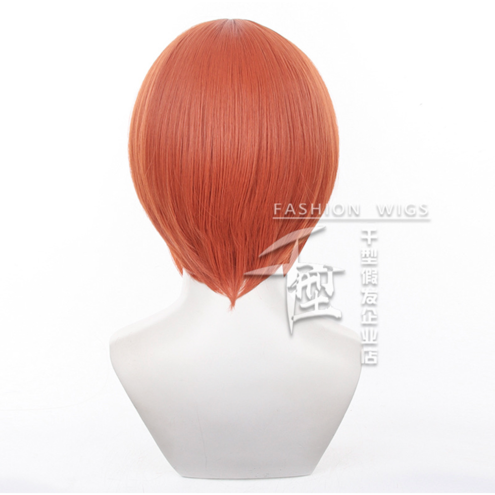 初心者♡Cosplay 假髮 神樂 銀魂 橘色 短髮 cos-細節圖5