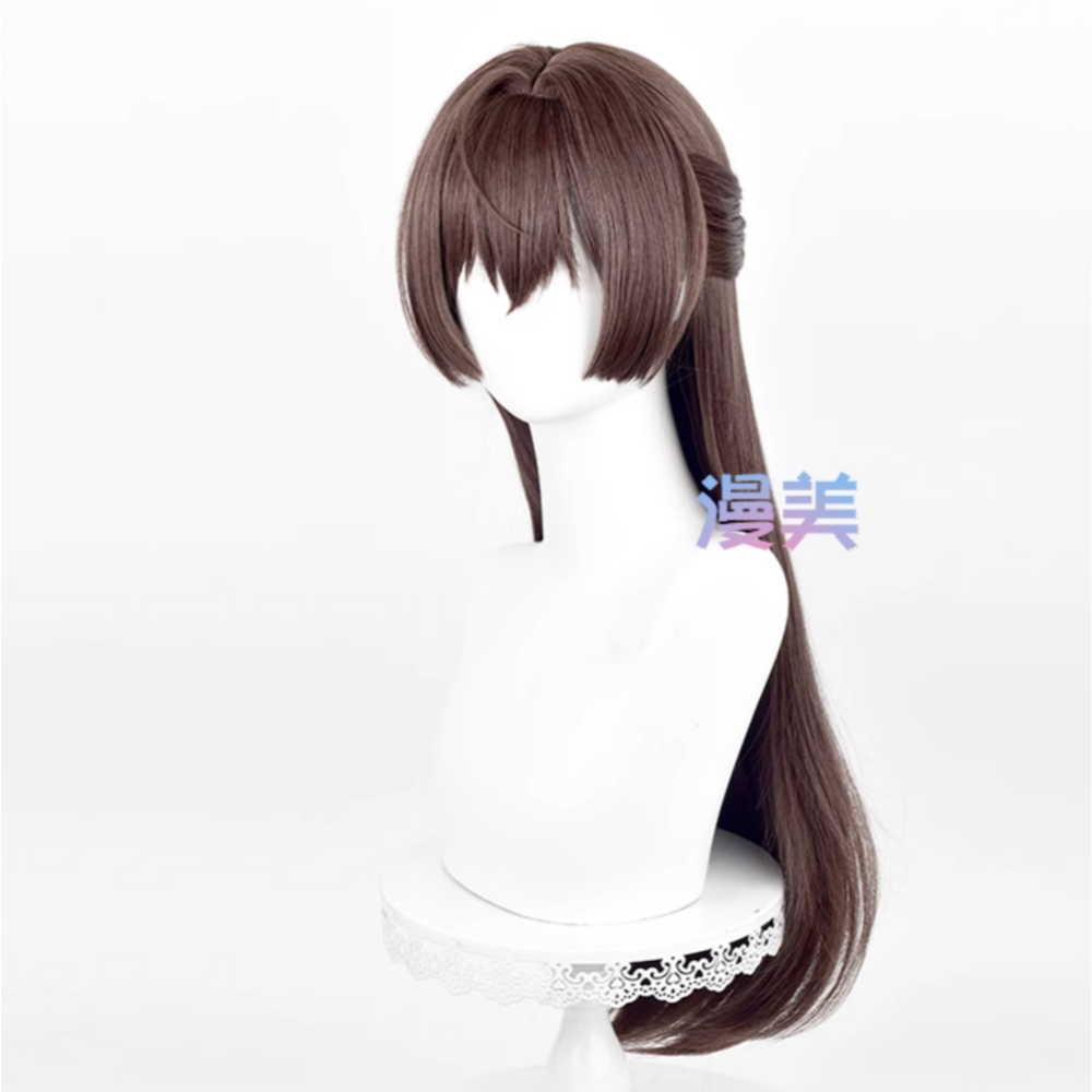 初心者♡Cosplay 假髮 周防有希 深棕色 棕色 長髮 不時輕聲地以俄語遮羞的鄰座艾莉同學-細節圖3