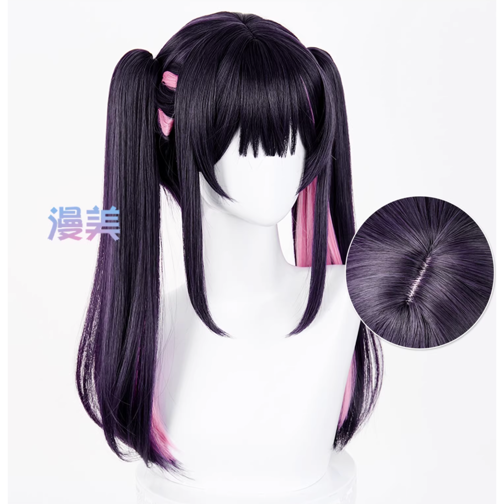 初心者♡Cosplay 假髮 駒澤乃依 乃依 超時空輝耀姬！ 雙馬尾 cos-細節圖2