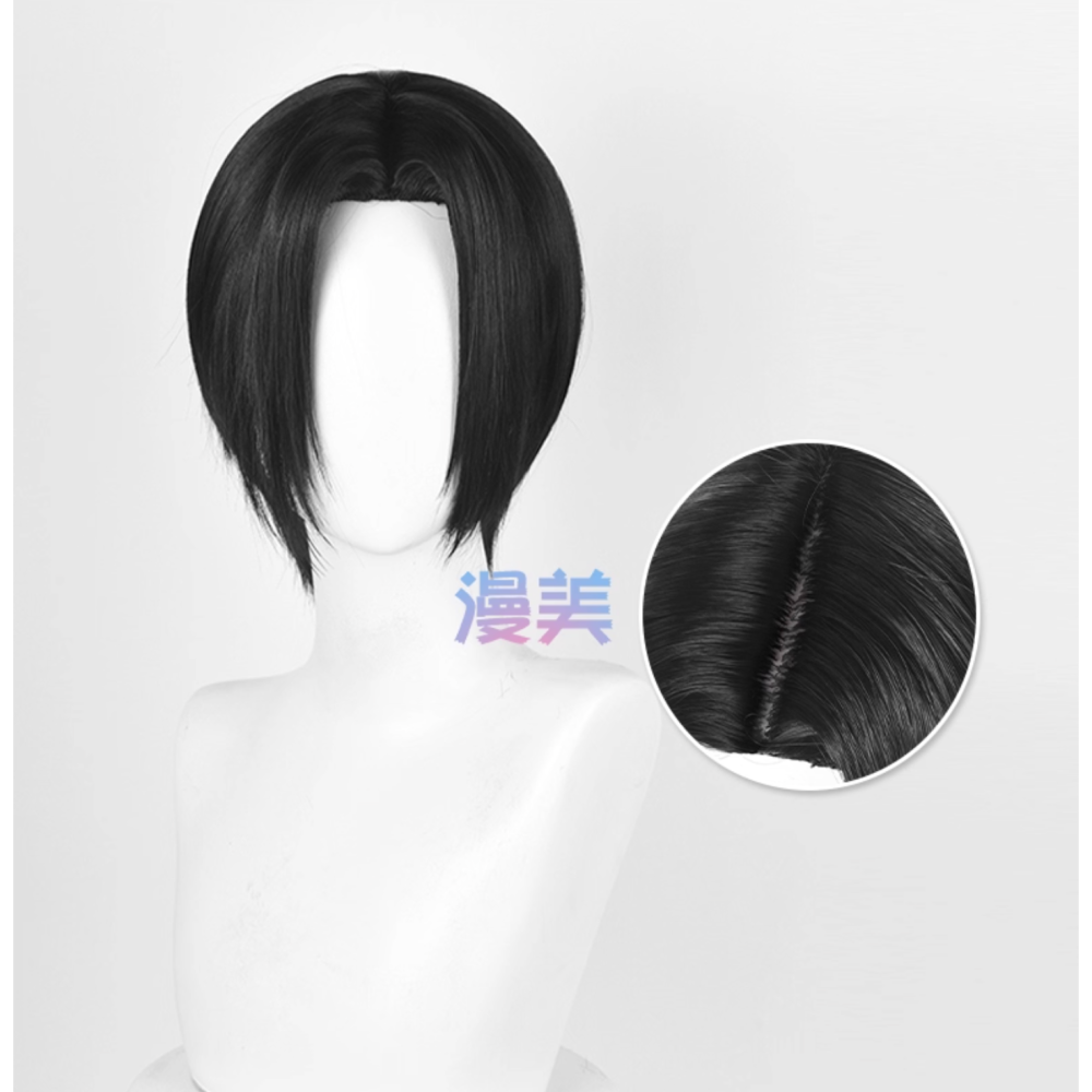 初心者♡Cosplay 假髮 大崎娜娜 NANA 中分 黑色 短髮 cos-細節圖2