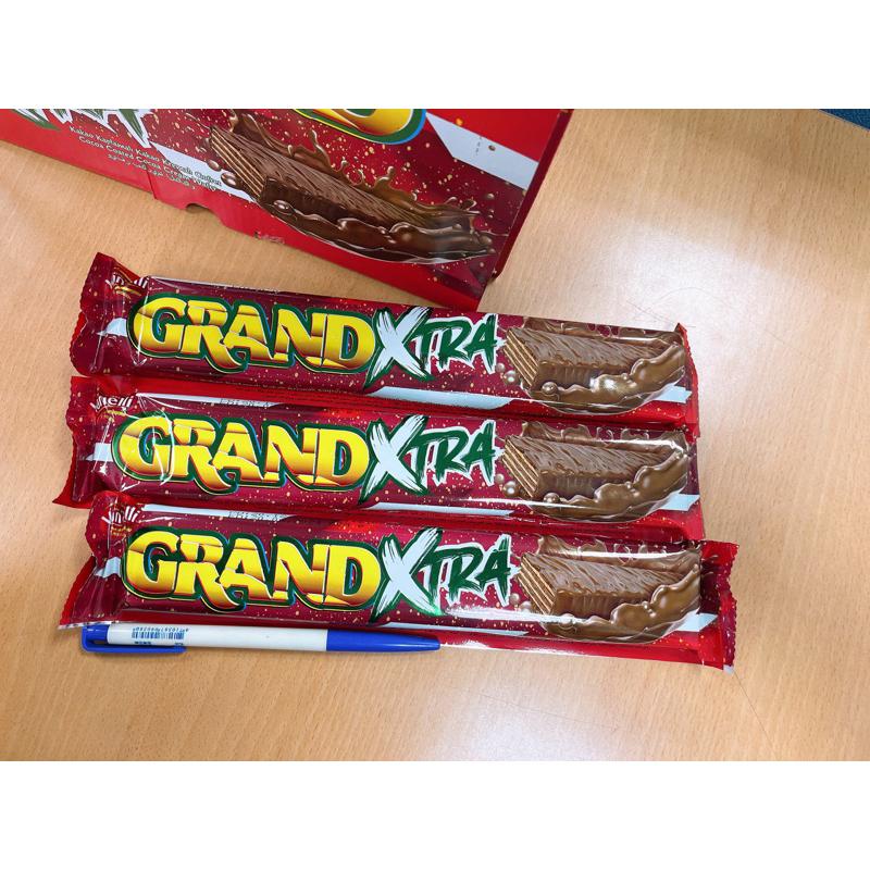 Grand xtra 30公分 超大 可可榛果威化餅 60克 巧克力 榛果 威化餅 巧克力棒 巧克力 cp值 點心下午茶-細節圖3