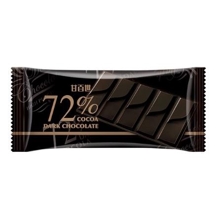 現貨 發票 甘百世 香濃牛奶巧克力 72%黑巧克力 30g 片裝 巧克力 牛奶巧克力 黑巧克力 72 巧克力 復刻 台灣-細節圖3