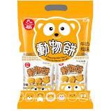 乙乙雜貨店【九福】動物餅(牛奶/岩鹽口味)200G 8小包一袋裝 兒童餅乾 鴻福 九福 動物餅 海岩 牛奶