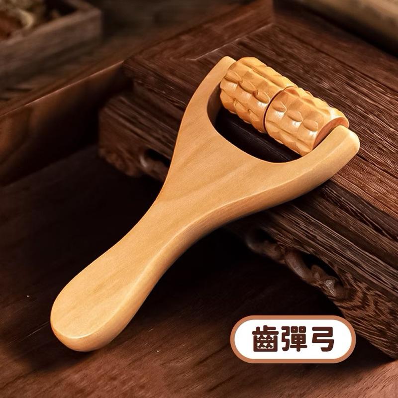 木質滾輪按摩器 按摩工具 按摩輪 按摩器 刮痧 按摩刮痧 肩頸按摩 腿部按摩 按摩經絡 滾珠按摩 原木 木頭 按摩-細節圖2
