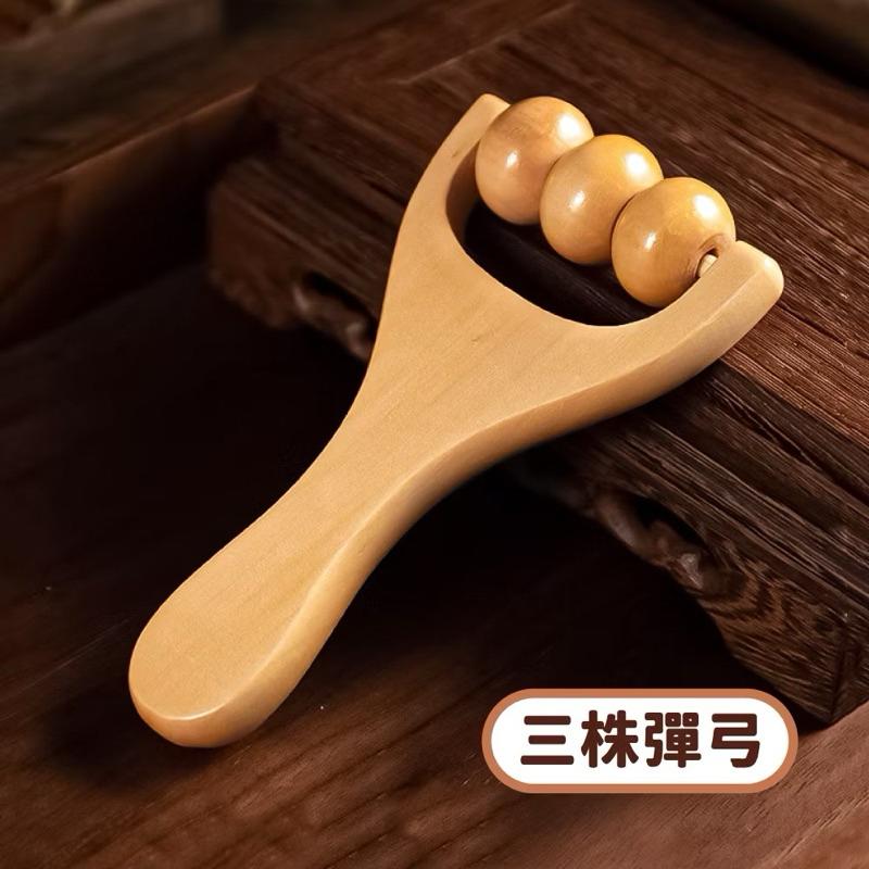 木質滾輪按摩器 按摩工具 按摩輪 按摩器 刮痧 按摩刮痧 肩頸按摩 腿部按摩 按摩經絡 滾珠按摩 原木 木頭 按摩-細節圖3