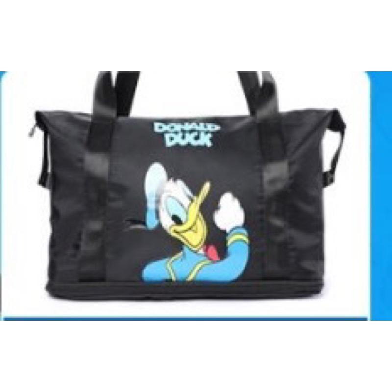 正版 迪士尼 行李箱包 變大 大容量 摺疊 收納 粉色-細節圖6