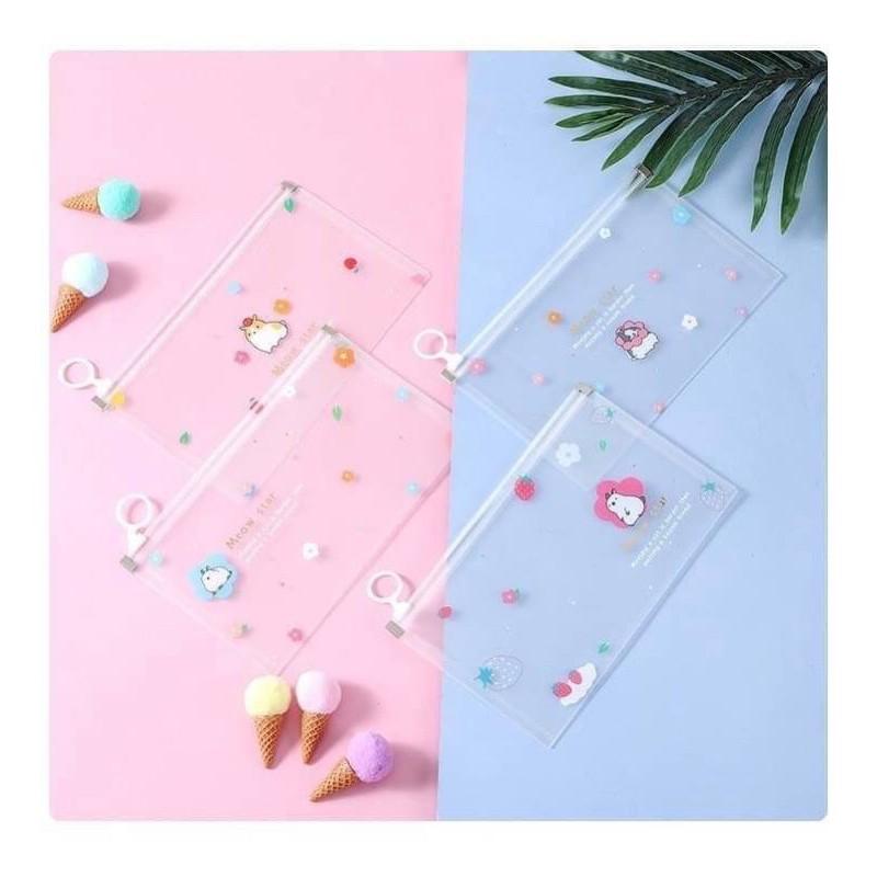 超可愛 多功能 口罩收納袋 拉鍊 收納袋 卡通收納袋 少女心 發票袋 夾鏈袋-細節圖8