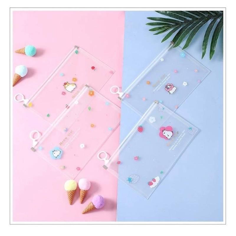 超可愛 多功能 口罩收納袋 拉鍊 收納袋 卡通收納袋 少女心 發票袋 夾鏈袋-細節圖9