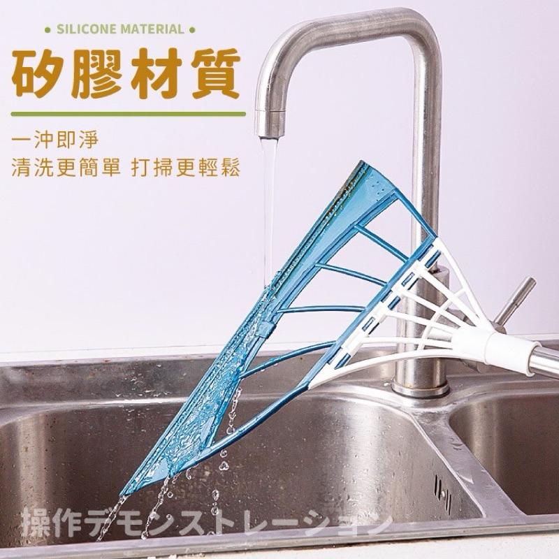 家政婦 小神器 魔術刮水掃把 刮水刀 掃把 地板刮刀 玻璃刮刀 擦玻璃 矽膠掃把 掃地 清潔 拖把 水漬 多功能-細節圖6