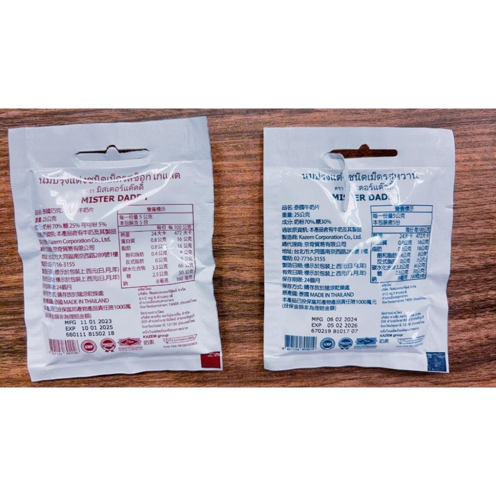 發票 現貨 泰國 皇家 牛奶片 牛乳片 原味 巧克力 可可 25g 隨手包 羊乳 羊奶 小朋友 點心-細節圖2