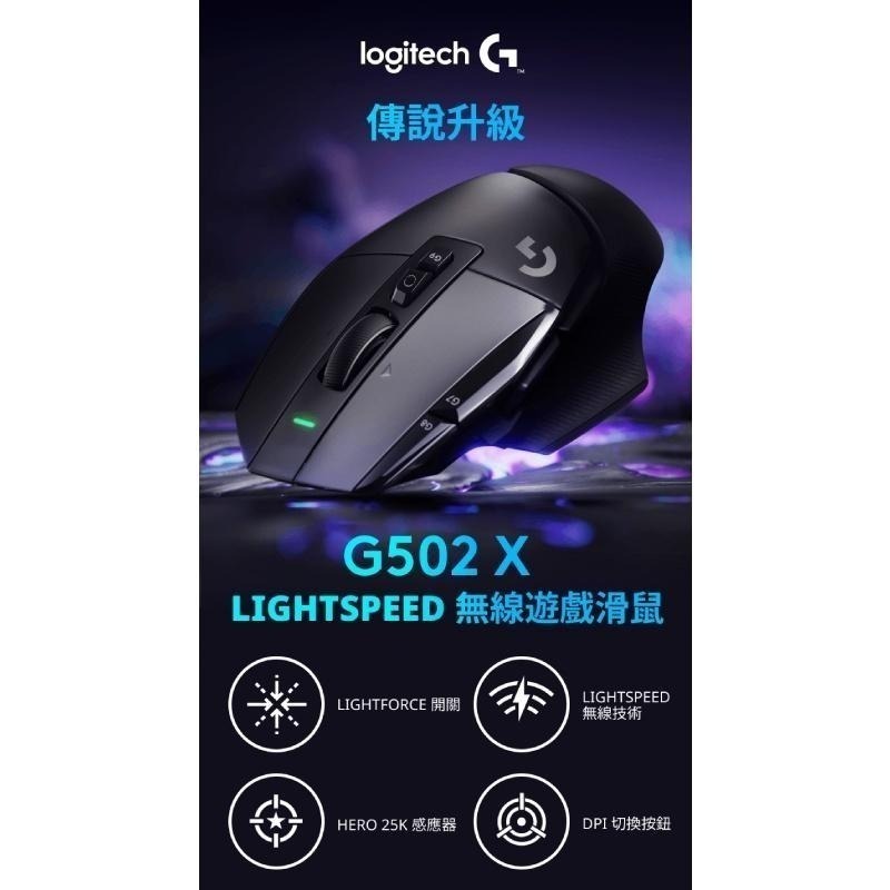 Logitech 羅技G G502 X  LIGHTSPEED 高效能無線電競滑鼠-細節圖5