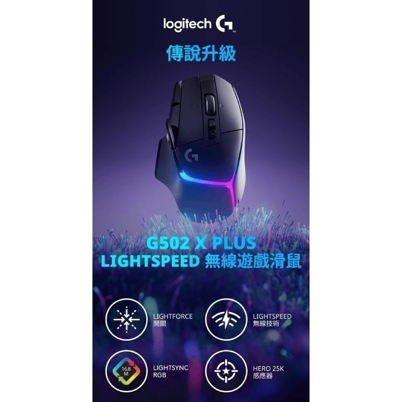 Logitech G 羅技 G502 X PLUS LIGHTSPEED 炫光高效能無線電競滑鼠-細節圖4