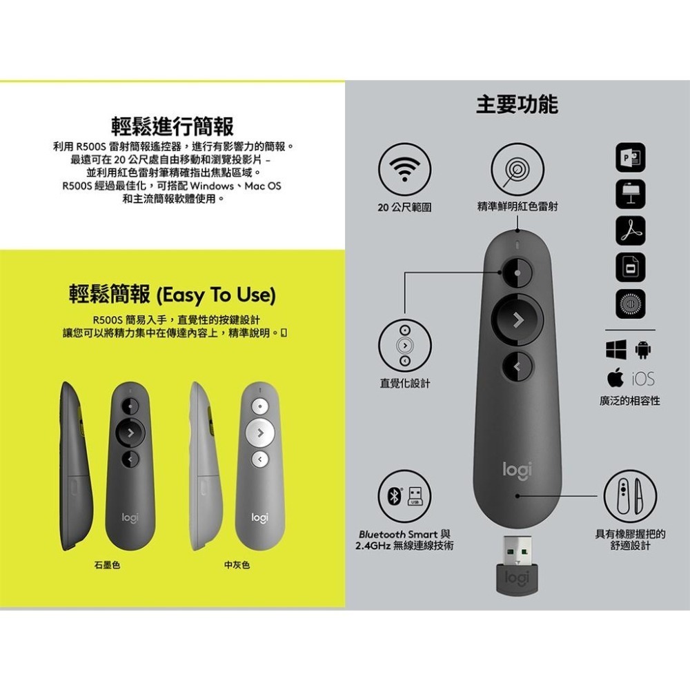 Logitech 羅技 R500s 簡報器-細節圖5