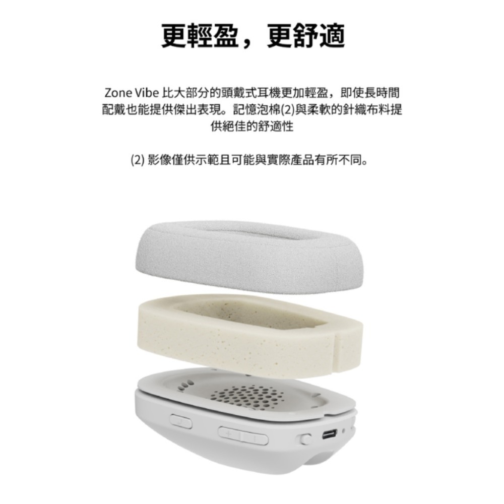 Logitech 羅技 Zone Vibe​ ​100 無線藍牙耳機麥克風-細節圖9