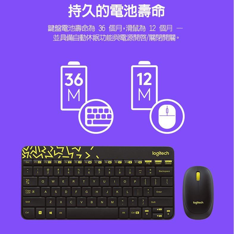 Logitech 羅技 MK240 NANO 無線鍵盤滑鼠組-細節圖8