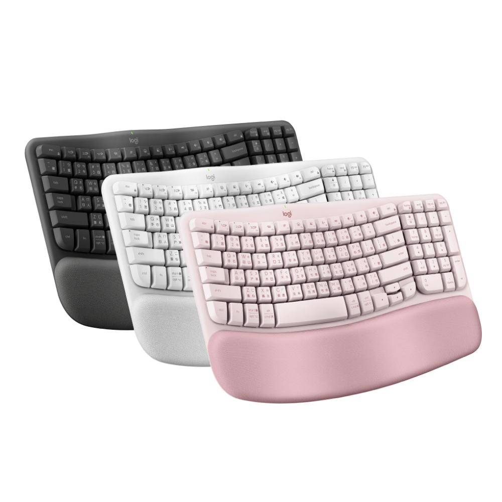 Logitech 羅技 Wave Keys 人體工學鍵盤-細節圖2