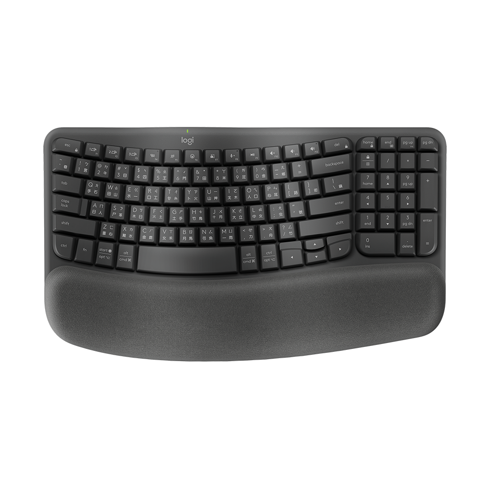 Logitech 羅技 Wave Keys 人體工學鍵盤-細節圖2