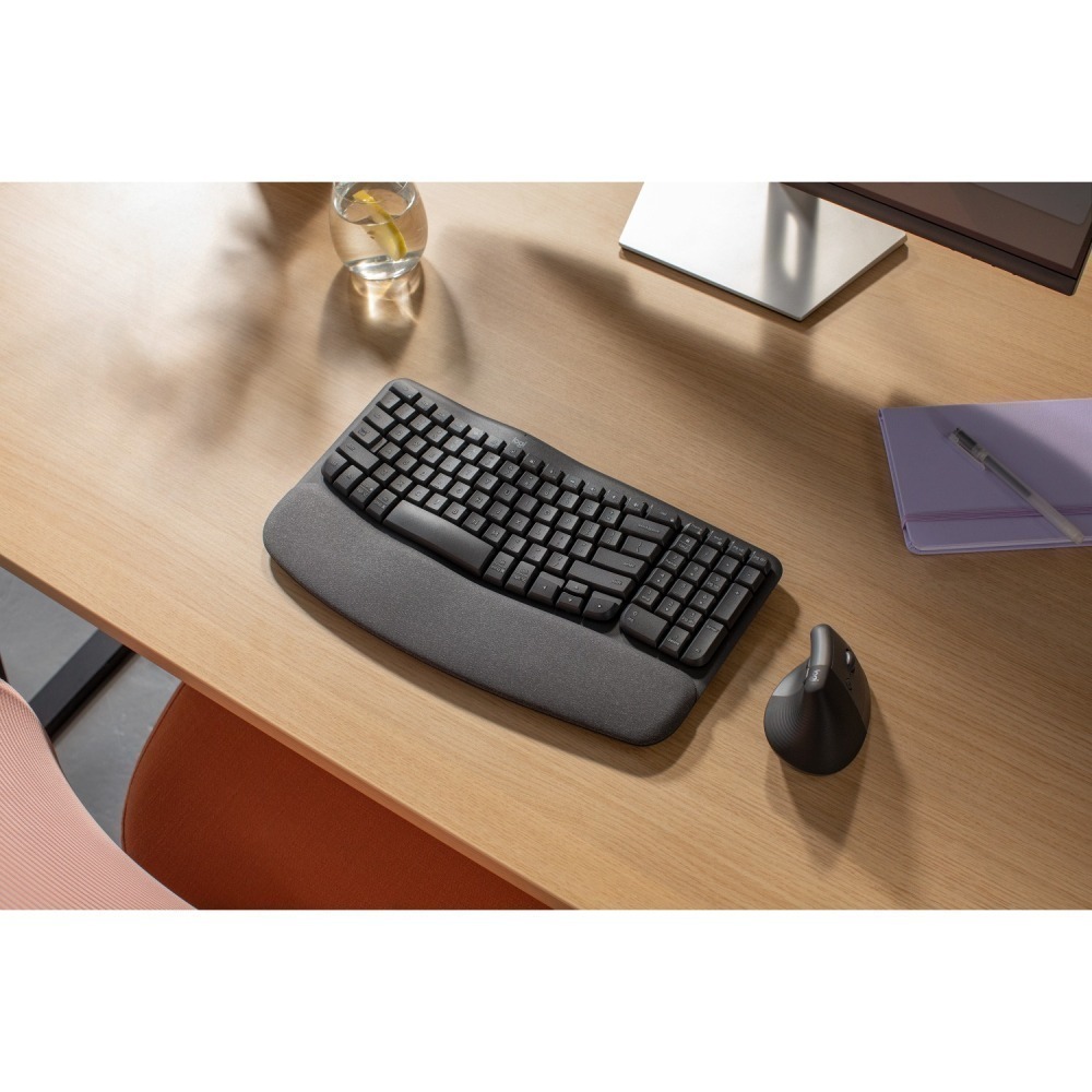 Logitech 羅技 Wave Keys 人體工學鍵盤-細節圖4