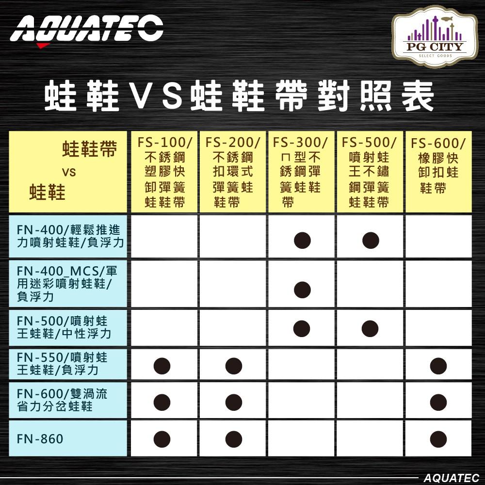 AQUATEC  FS-100 快速單手拆卸潛水蛙鞋帶 PG CITY-細節圖6