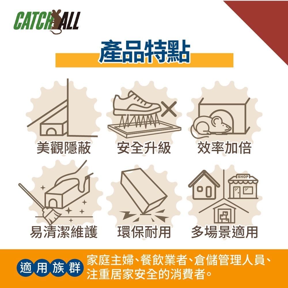 CATCH ALL 捕快 黏鼠板專用盒 小黏鼠站 除鼠公司專用 行銷全球 隱形捕鼠專家 病媒防治-細節圖2